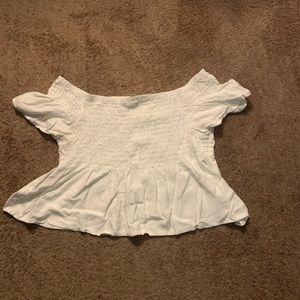 White crop shirts Sz medium